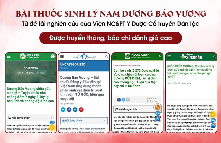 Dương Bảo Vương - Bài thuốc quý được truyền thông và báo chí đánh giá cao