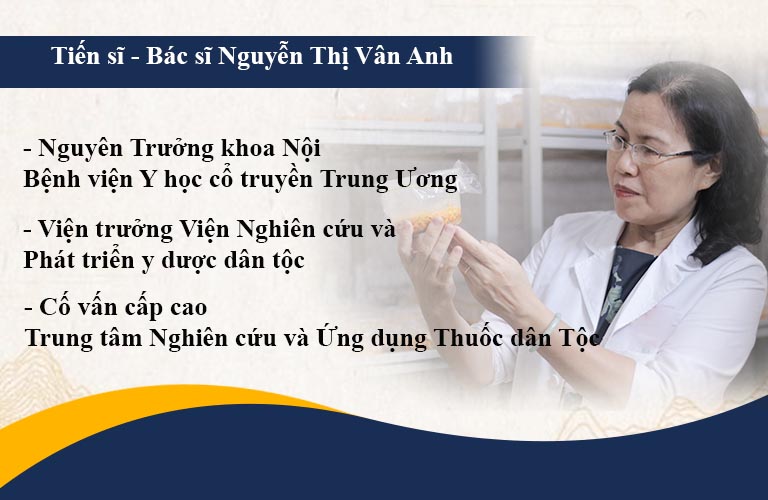 TS.BS Vân Anh với nhiều năm kinh nghiệm trong ngành