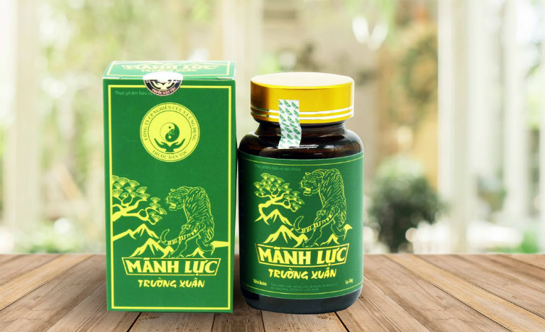 Thực phẩm chức năng Mãnh Lực Trường Xuân giúp nam giới cải thiện sinh lý, bồi bổ thận, sinh tinh, cải thiện sức khỏe,...