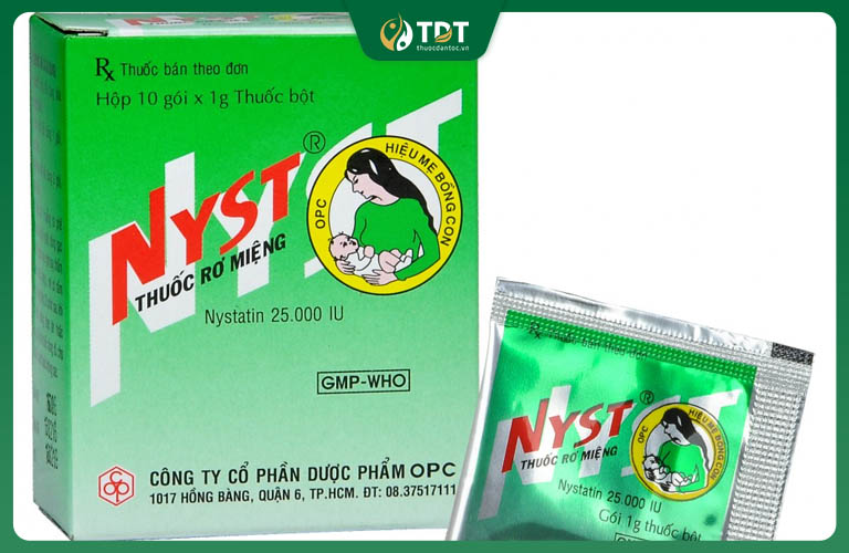 Nystatin trị nấm miệng ở trẻ nhỏ